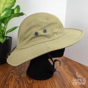 Free Authority Boonie Hat Khaki Green Wide Brim Sun Cap w/ Neck Flap OS